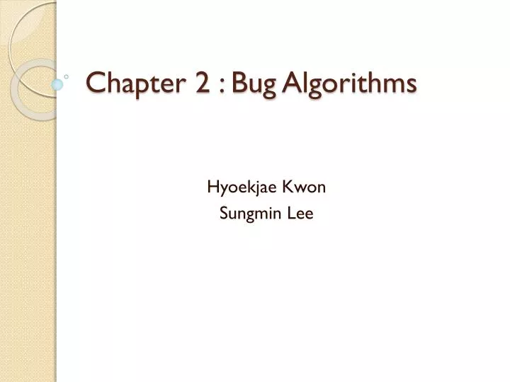 chapter 2 bug algorithms