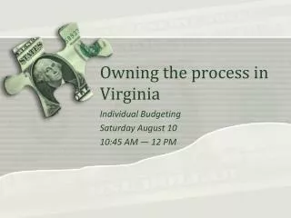 Owning the process in Virginia