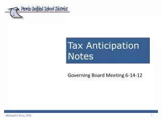 Tax Anticipation Notes