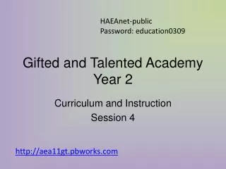 Gifted and Talented Academy Year 2