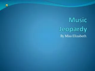 Music Jeopardy