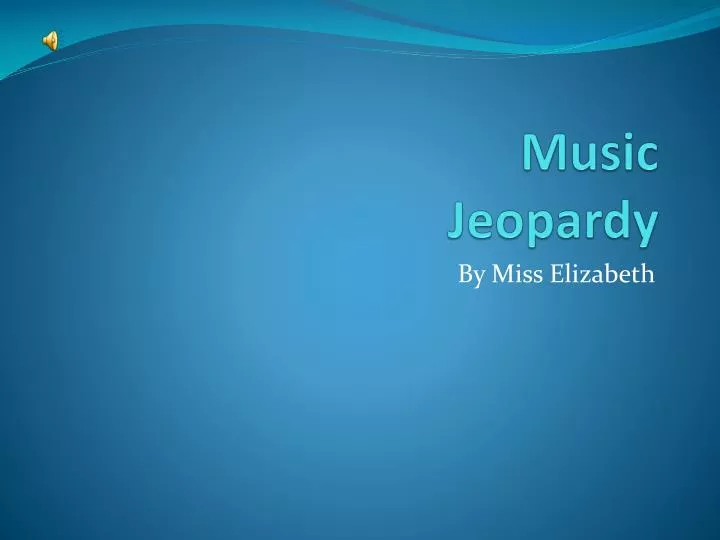 music jeopardy