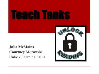 teach tanks