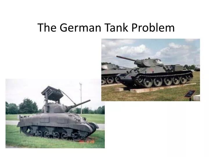 the german tank problem