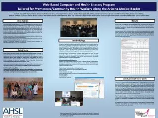 Web-Based Computer and Health Literacy Program