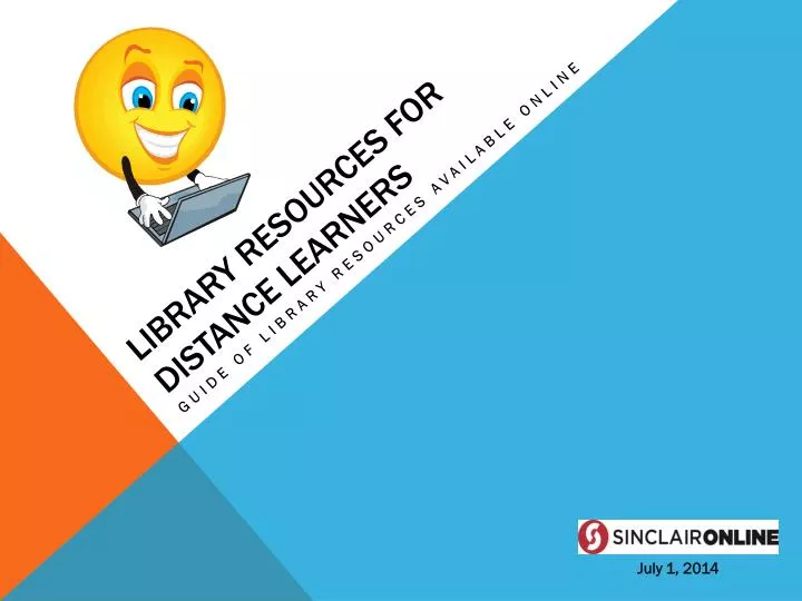 library resources for distance learners