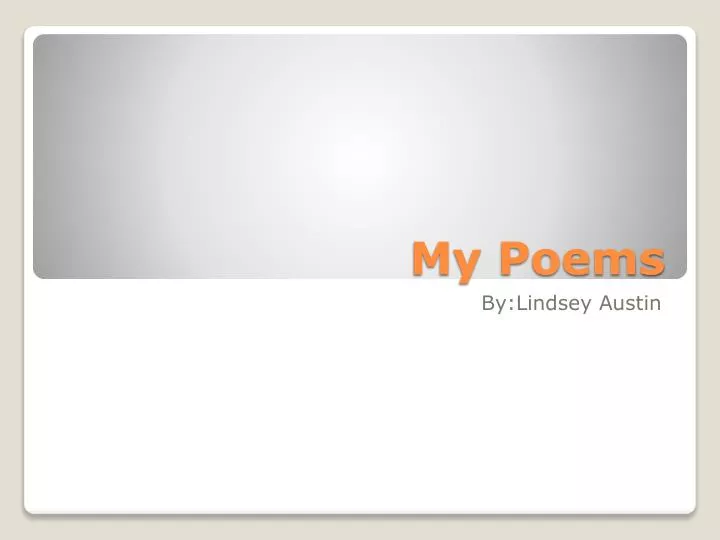 my poems