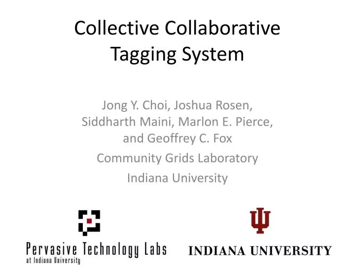 collective collaborative tagging system