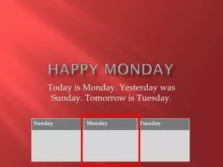 happy monday