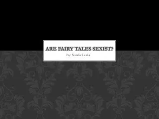Are Fairy tales sexist?
