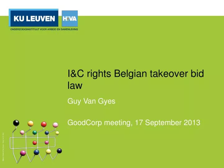 i c rights belgian takeover bid law