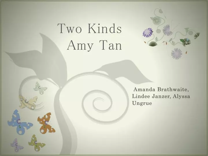 two kinds amy tan