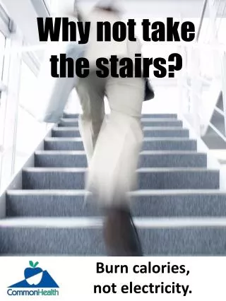 Why not take the stairs?