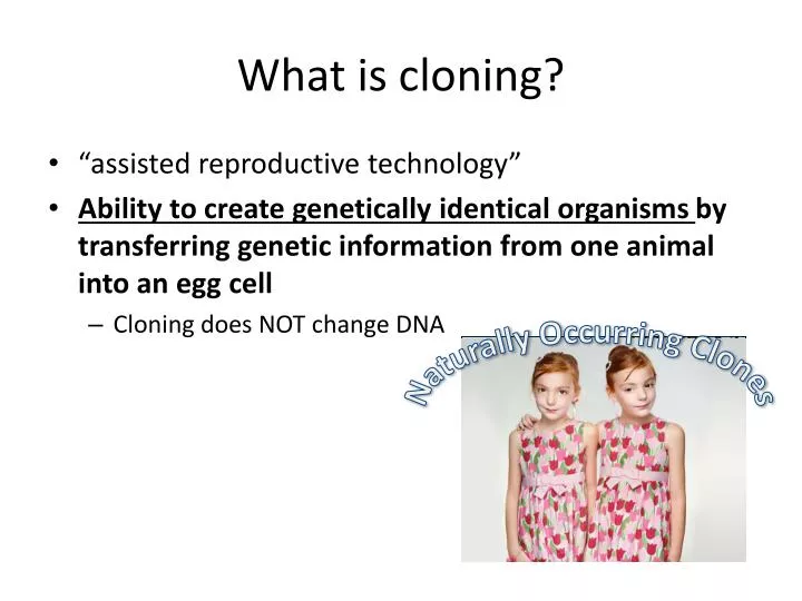 what is cloning
