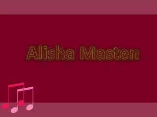 Alisha Masten