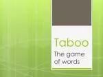 Taboo - slide 1