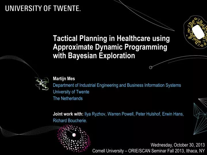 tactical planning in healthcare using approximate dynamic programming with bayesian exploration