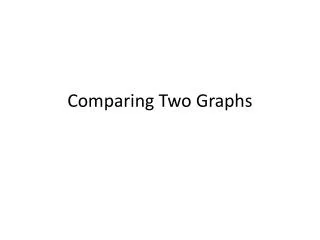 Comparing Two Graphs