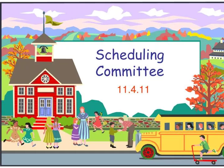 scheduling committee