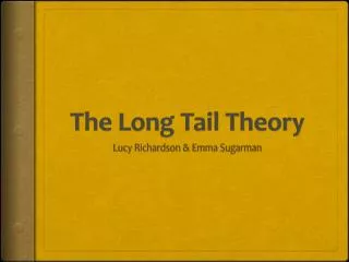 The Long Tail Theory