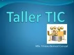 Taller TIC - slide 1