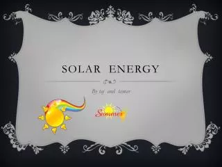 solar energy