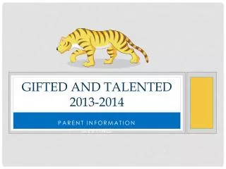 Gifted and Talented 2013-2014