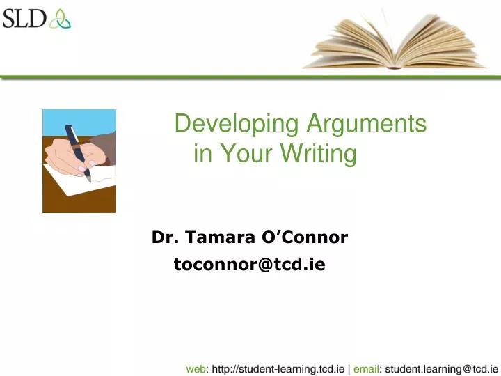 developing arguments in your writing