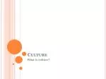 Culture - slide 1