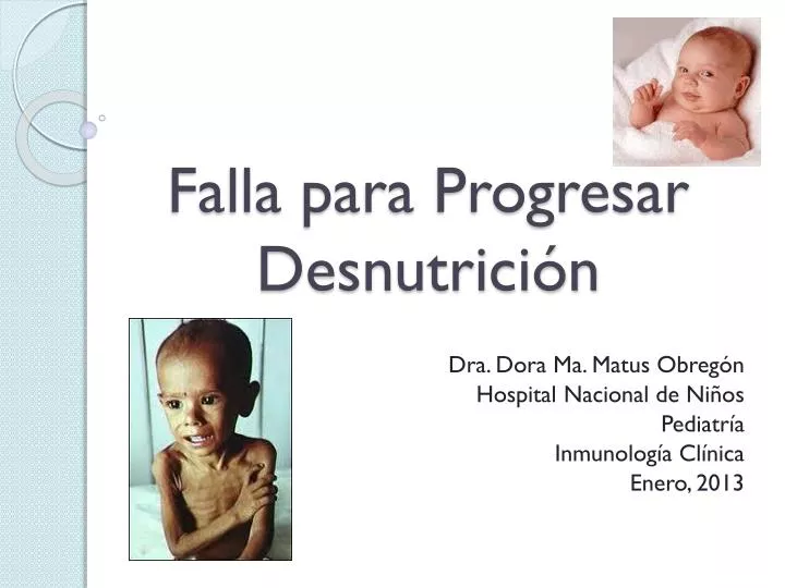 falla para progresar desnutrici n