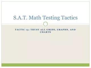 S.A.T. Math Testing Tactics