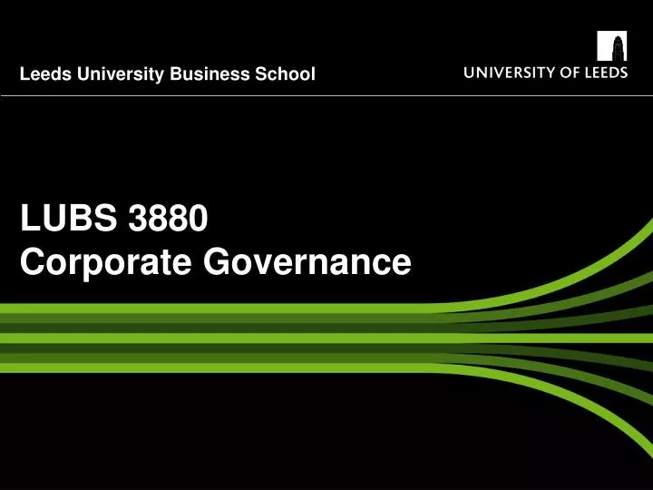 lubs 3880 corporate governance
