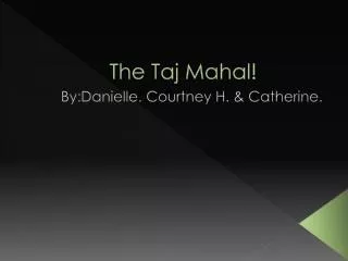 The Taj Mahal!