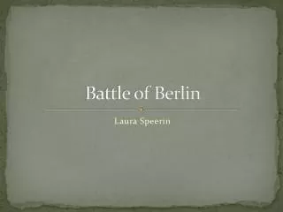 Battle of Berlin