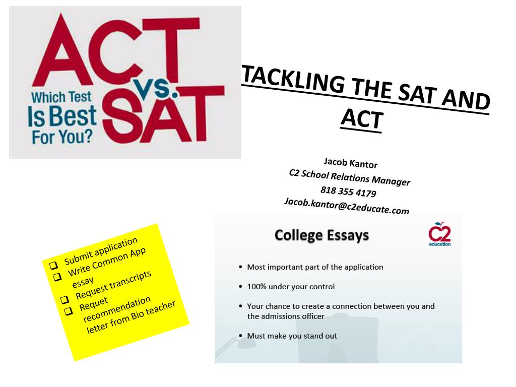 PPT - Mastering the SAT and ACT: Essential Preparation and Tips for ...
