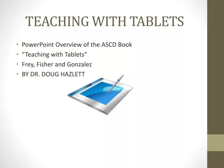 teaching with tablets