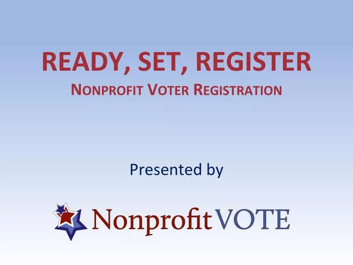 ready set register nonprofit voter registration