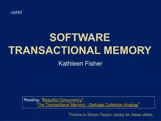 Software Transactional Memory