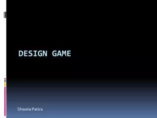 Design Game