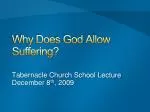 Why Does God Allow Suffering? - slide 1