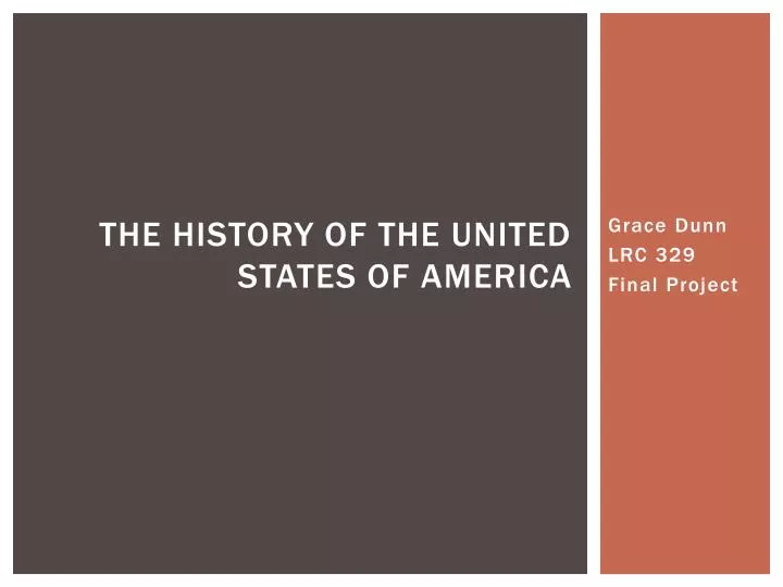 the history of the united states of america