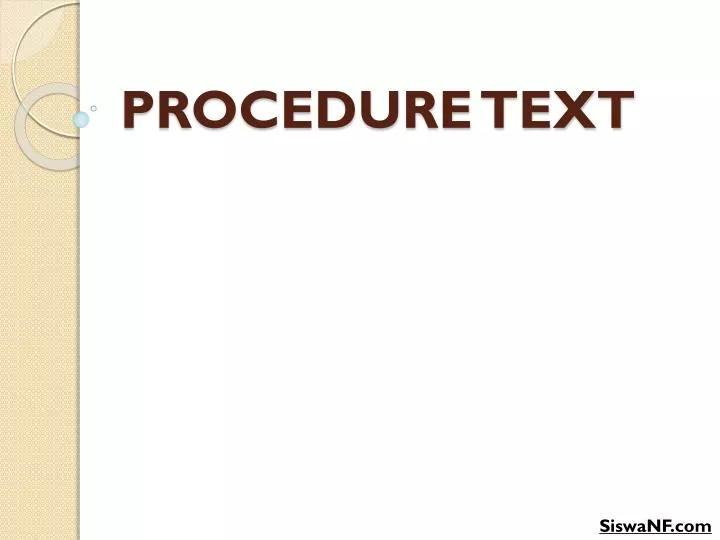 procedure text