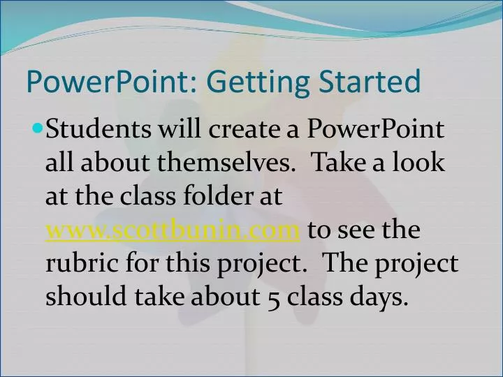 powerpoint getting started