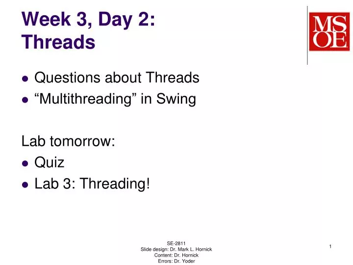 week 3 day 2 threads