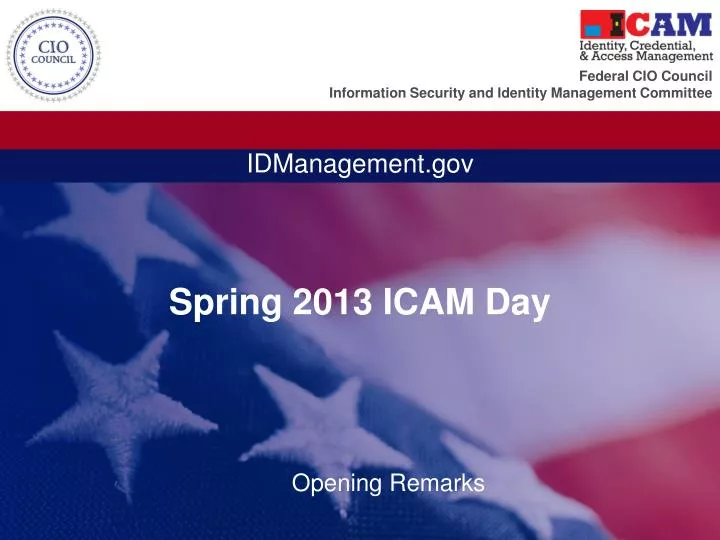 spring 2013 icam day