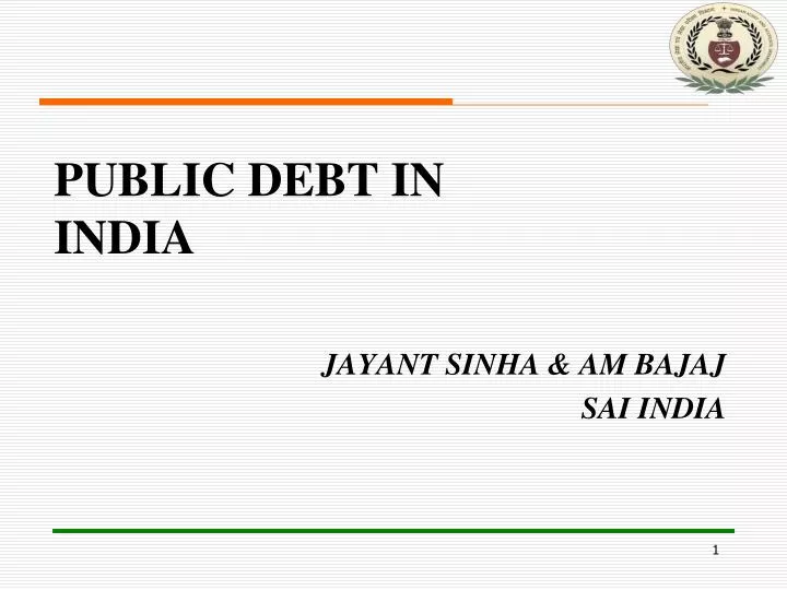 public debt in india