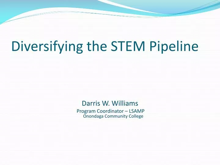 diversifying the stem pipeline