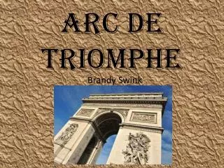 Arc de Triomphe