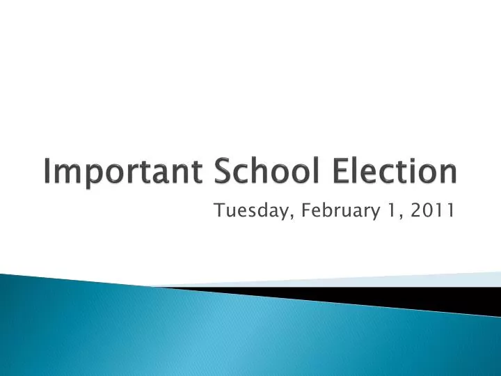 important school election