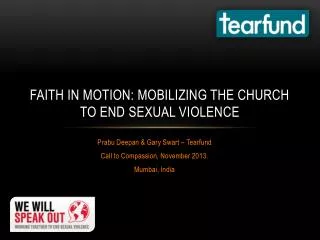 Faith in motion: Mobilizing the church to end Sexual violence